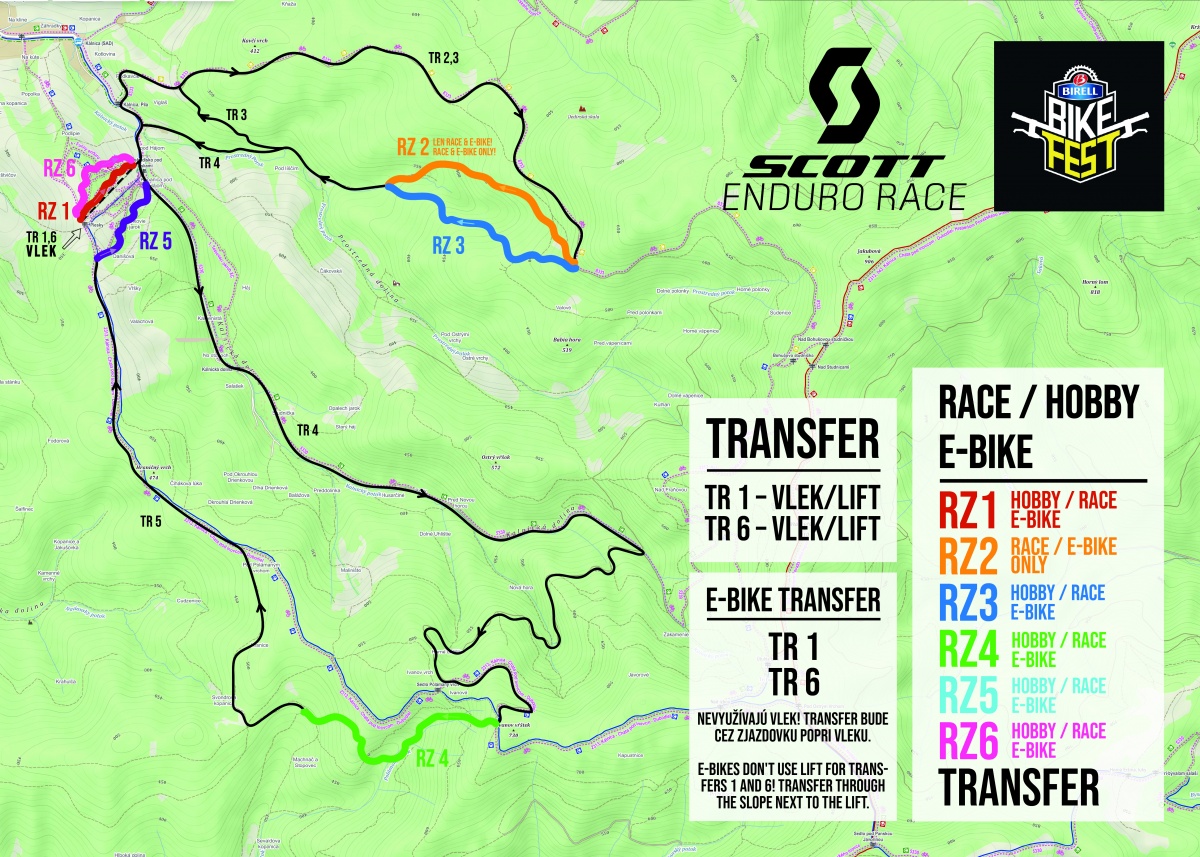 Mapa Scott Enduro race